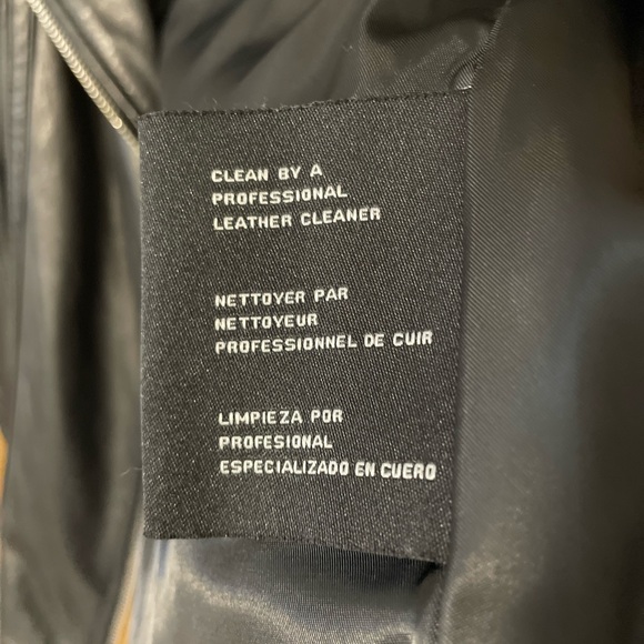 MICHAEL Michael Kors Women’s Black 100% Leather Moto Jacket Size Small - Picture 9 of 9